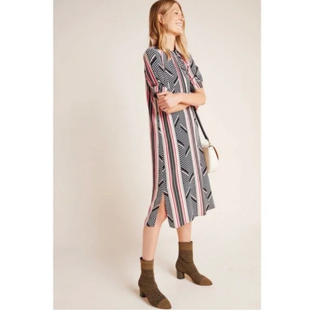 •Anthropologie Mock Neck Tunic Dress